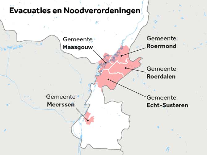 Kaart - Overstromingen zomer 2021