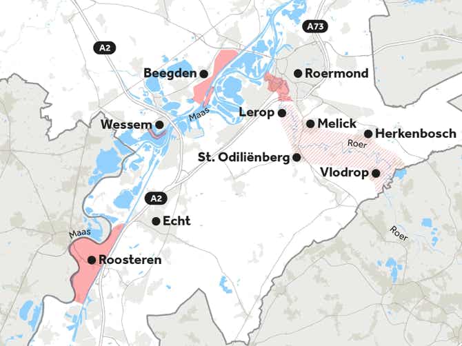 Kaart - Overstromingen zomer 2021